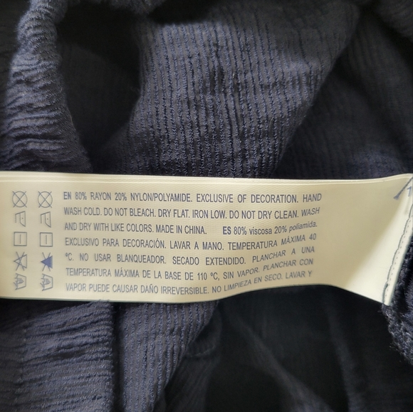 Summer off the shoulders top Size  L Blue - Picture 4 of 4